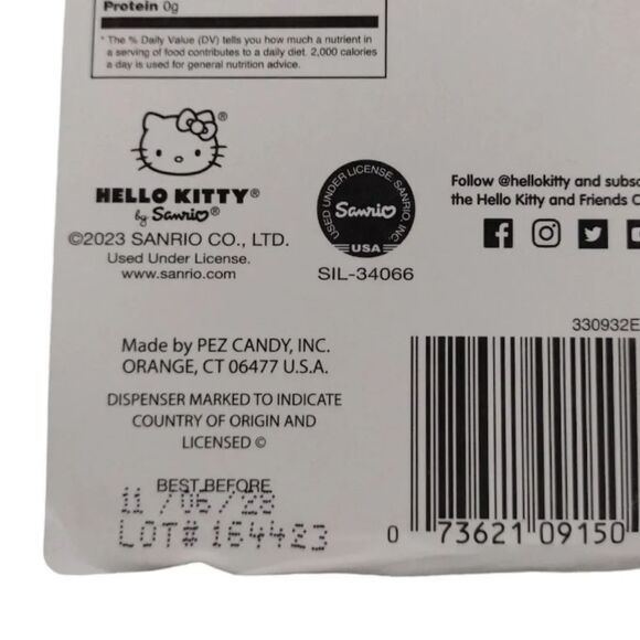 Hello Kitty Pastel Chalk Set and PEZ Dispenser Bundle NWT - Picture 8 of 8